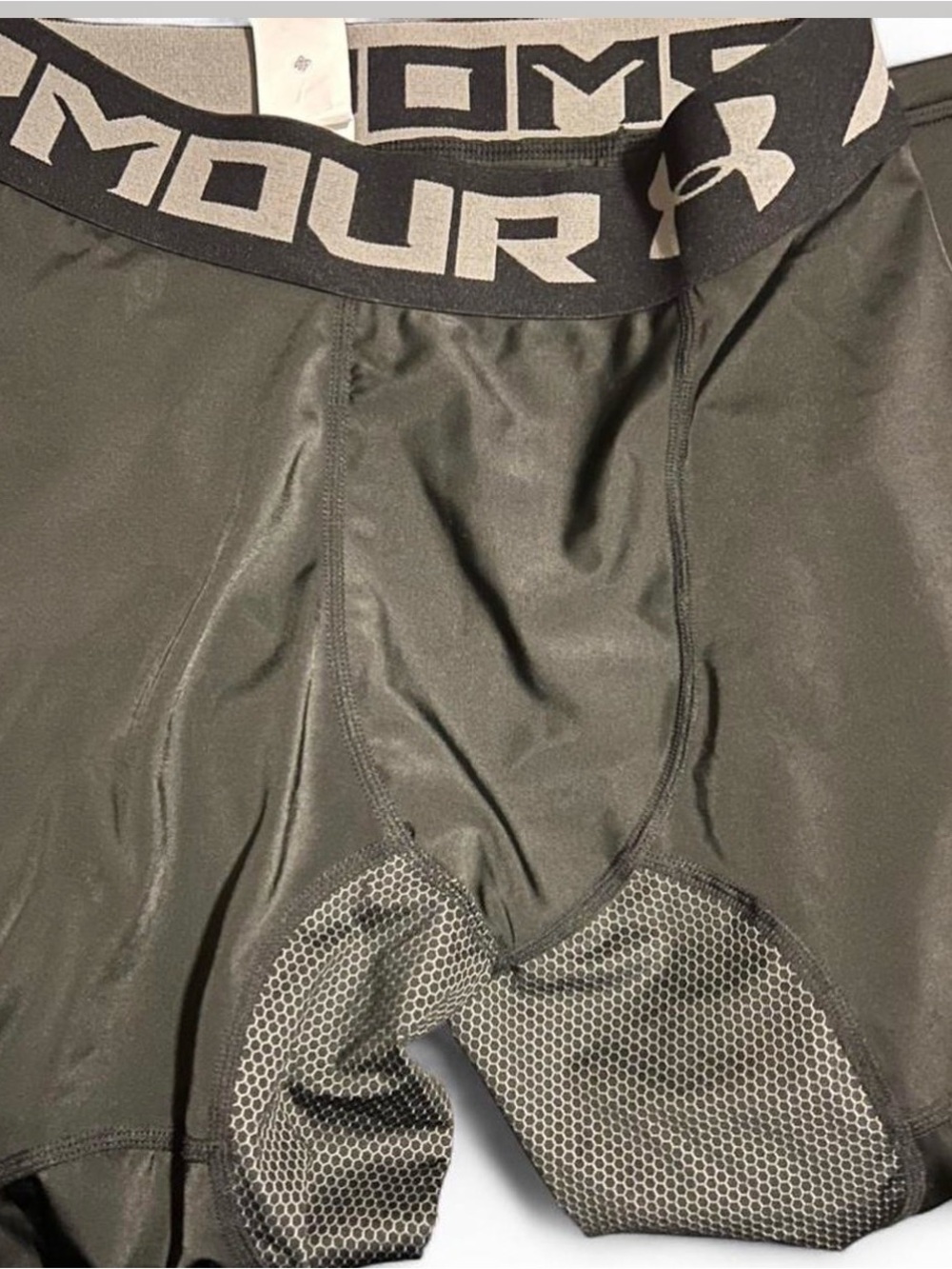 Under Armour Black Compression Capris with Gray Logo